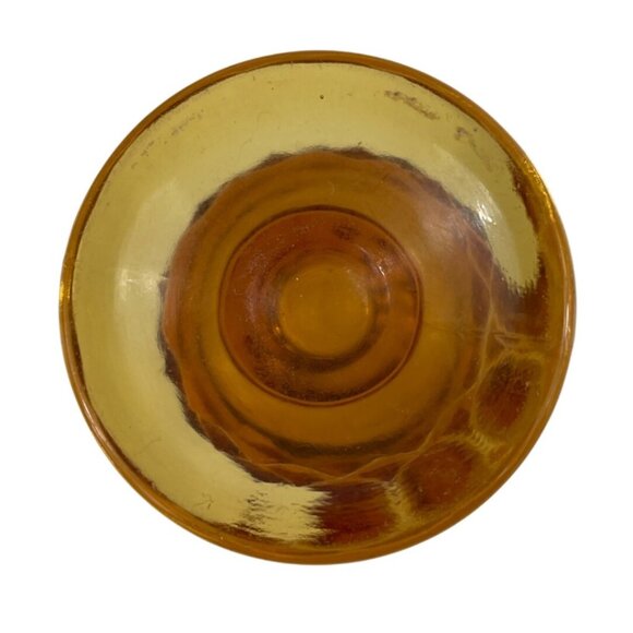 Colony Whitehall Cubist Amber Juice Glass Footed Tumbler - Picture 7 of 12